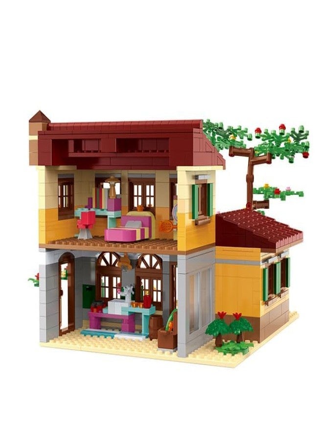 Gemcza Countryside Villa Building Blocks Set - DIY Family House Construction Toy for Kids Ages 6+ | Garden, Pets, Scooter & Bike Accessories Included - Image 3